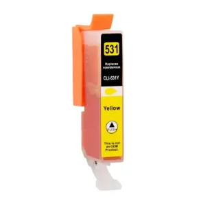 Kompatibel blkpatron Canon CLI-531 - 6121C001 gul 12,5 ml