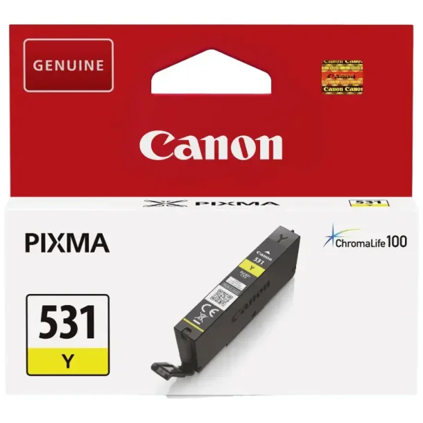 Canon CLI-531 Y Original blckpatron (300 sidor)