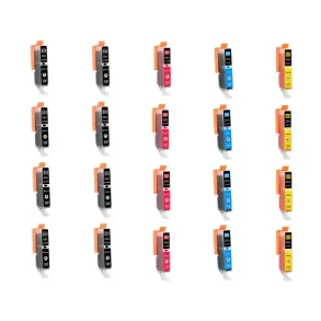 Kompatible blkpatroner Canon CLI-531 - 6118C001, 20 stk. rabatpakke 250 ml