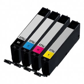 Kompatible blkpatroner Canon CLI 571XL - 0331C001, 4 stk. rabatpakke 52 ml