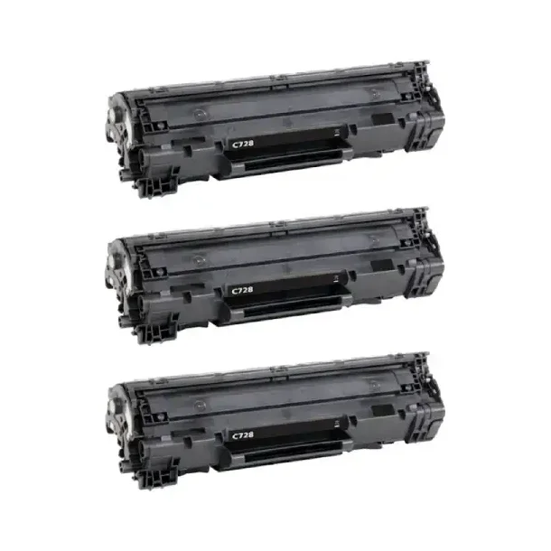 Kompatibel Canon CRG 728 combo pack 3 stk Toner (6300 sidor)