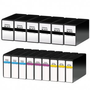 Pixojet blekkpatroner Canon PGI 2500 XL - 9254B001, 15 stk. rabattpakke 660 ml