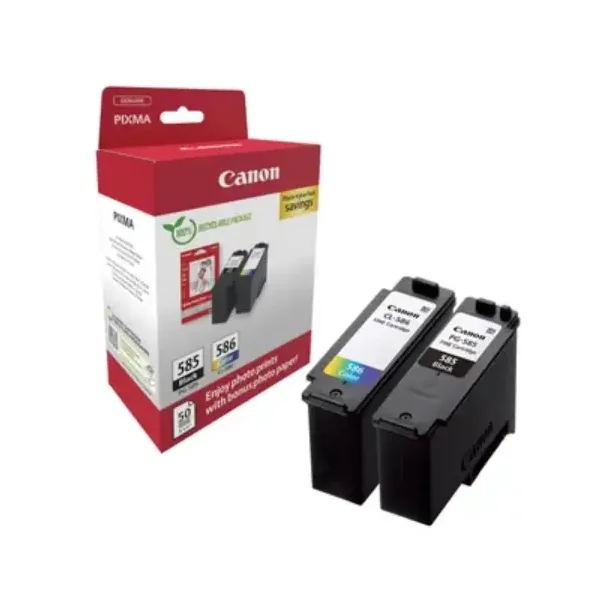 Canon blkpatron PG 585 / CL 586 (6205C004) 2 stk. rabatpakke 17,2 ml, original