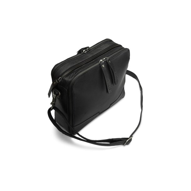 Muud Cathy Crossbody - L&auml;der, Svart