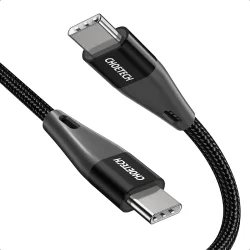 Choetech USB-C - USB-C PD-kabel, 60W, 1,2 m, svart