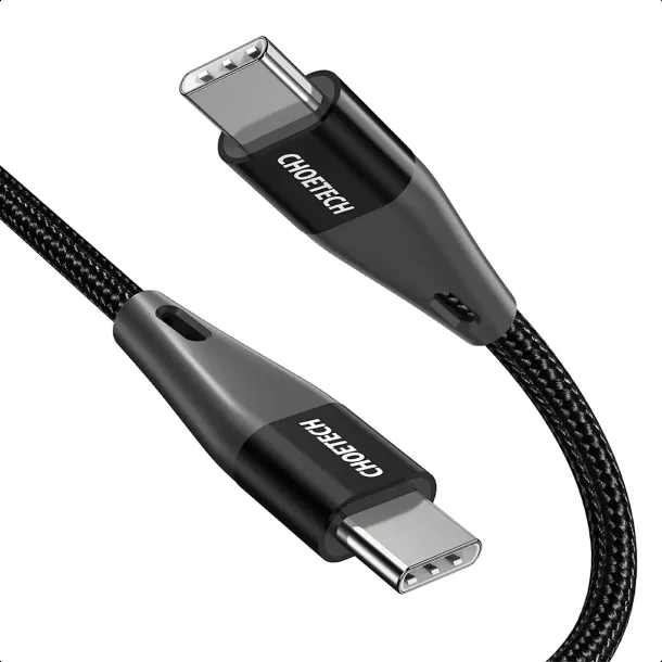 Choetech Kabel USB-C - USB-C PD 60W, 1,2 m, Sort
