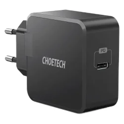 Choetech USB-C PD v&auml;ggladdare, 30W, svart