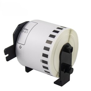 Compatible Brother Paper Label, 62mm x 30.48 m - black / white