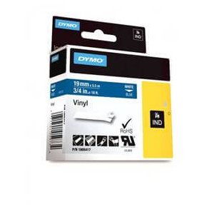 DYMO Tape Rhino 19 mm x5,5 m color vinyl white / black