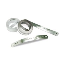 Rhino mrketape 12 mm x 6,4 m i ikke-klbende stlmateriale