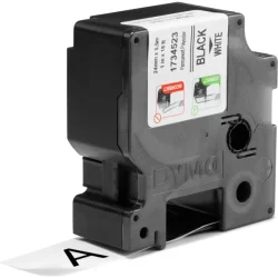 DYMO Rhino Permanent Polyester 24mm x 5,5m, sort p hvid