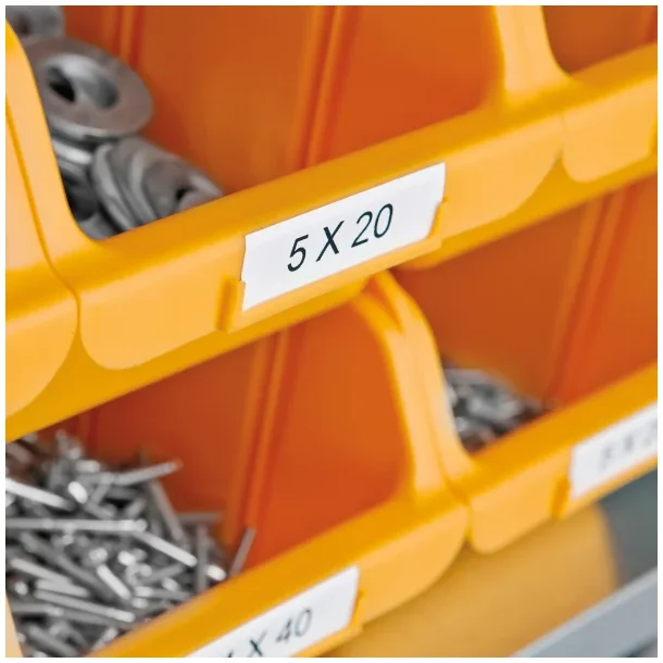 DYMO Rhino Permanent Polyester 24mm x 5,5m, sort p hvid