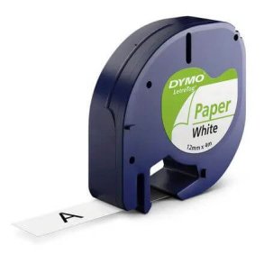 DYMO Tape LetraTag Paper 12 mm (4 m) - hvid