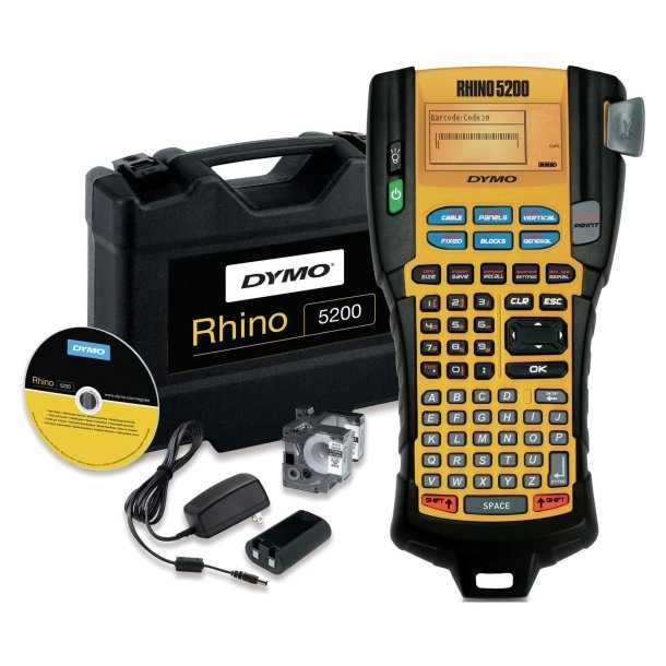 LabelManager Rhino 5200 pro machine in hardcase