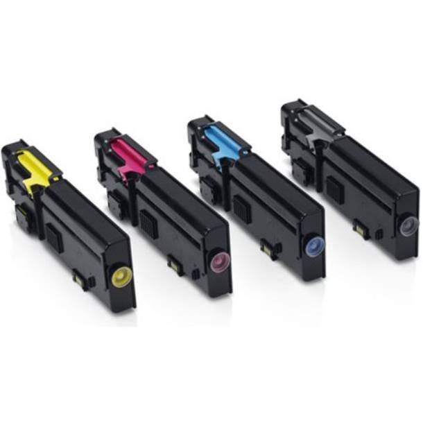 Kompatibel Dell C2660/C2665 combo pack 4 stk Toner (18000 sidor)