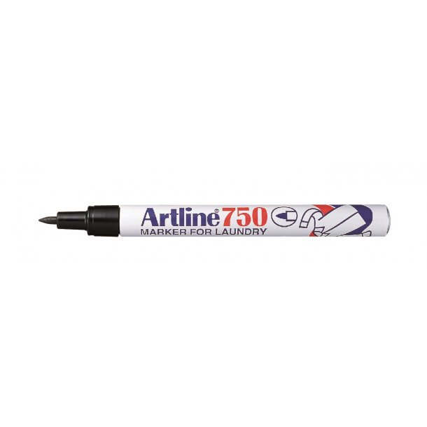 Artline Marker 750 Textil svart, 12 st