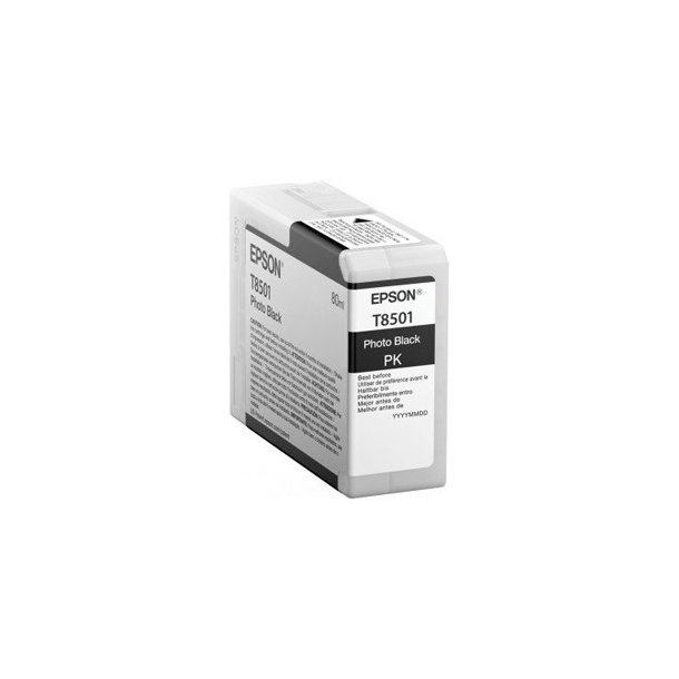 Epson T8501 Original bl&auml;ckpatron (80 ml)