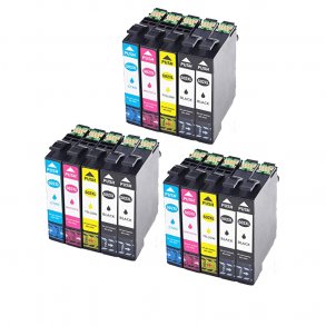 Pixojet bläckpatroner Epson 502 XL - C13T02W64010, 15 st. rabattpaket 235,2 ml