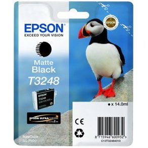 Epson bläckpatron T3248 - C13T32484010 matt svart 14 ml, original