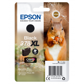 Epson bläckpatron T378 XL - C13T37914010 svart 11,2 ml, original