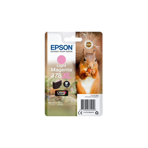 Epson T378 XL blekkpatron - C13T37964010 Original - Light Magenta 10,3 ml
