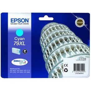 Epson bläckpatron T7902 XL - C13T79024010 cyan 17,1 ml, original