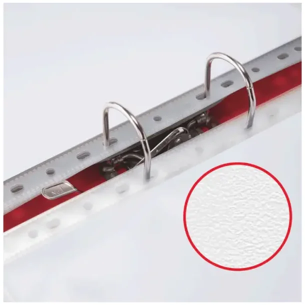 Plastficka A4 Q Line 105 my, &ouml;ppen upptill med pr&auml;gling - 100 st