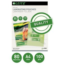 Leitz Lamineringsficka Gloss 80my A4 (100)