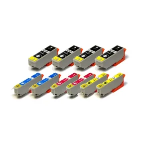 Pixojet bläckpatroner Epson 26 XL - C13T26214012, 10 st. rabattpaket 220 ml