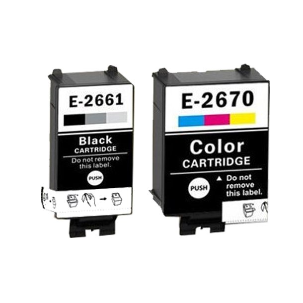Epson 266/267 sampak 2 stk - BK/C 23,5 ml - kompatibel blkpatron