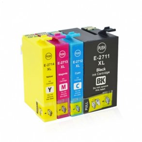 Pixojet bläckpatroner Epson 27 XL - C13T27114012, 4 st. rabattpaket 80 ml