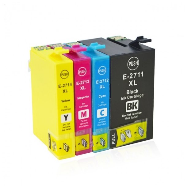 Epson 27 XL Ink Cartridge Combo Pack 4 pcs - Compatible - BK/C/M/Y 80 ml