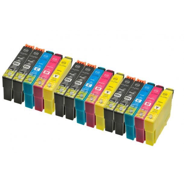 Kompatibel Epson 27 XL combo pack 15 stk bl&auml;ckpatron 354 ml