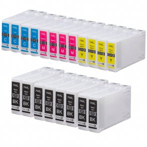 Pixojet blekkpatroner Epson 79 XL - C13T79014010, 20 stk. rabatpakke 700 ml