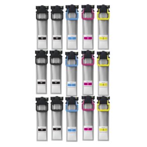 Kompatible blkpatroner Epson T11C1-T11C4 - C13T11C140, 15 stk. rabatpakke 900 ml