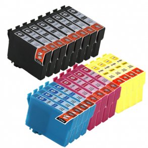 Pixojet bläckpatroner Epson T1281 - T1284 - C13T12814011, 20 st. rabattpaket 276 ml