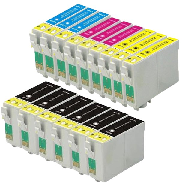 Kompatibel Epson T1301/T1302/T1303/T1304 XXL combo pack 15 stk bl&auml;ckpatron 354 ml
