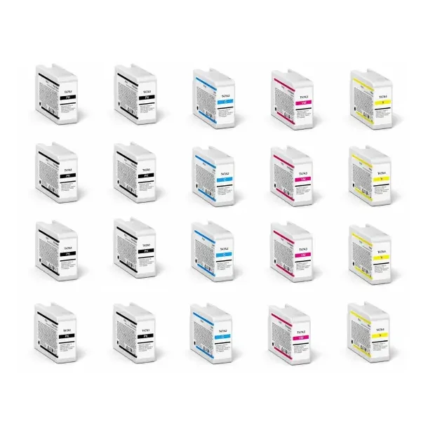 Epson T47A1 - T47A4 Combo Pack 20 pcs - C13T47A100 Ink Cartridge Compatible BK/C/ M/Y 1000 ml