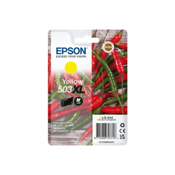 Epson 503 XL Y - Gul 6,4 ml  - Original blkpatron C13T09R44010