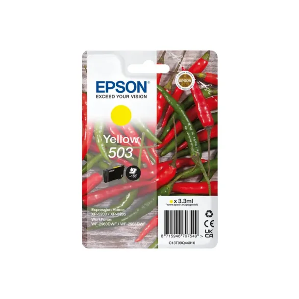 Epson 503 Y blekkpatron - C13T09Q44010 Original - Gul 3,3 ml