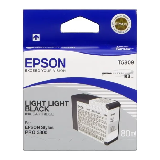 Epson T580 LLBK Original bl&auml;ckpatron (80 ml)