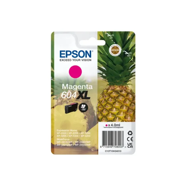Epson 604 XL M blkpatron - C13T10H34010 Original - Magenta 4 ml