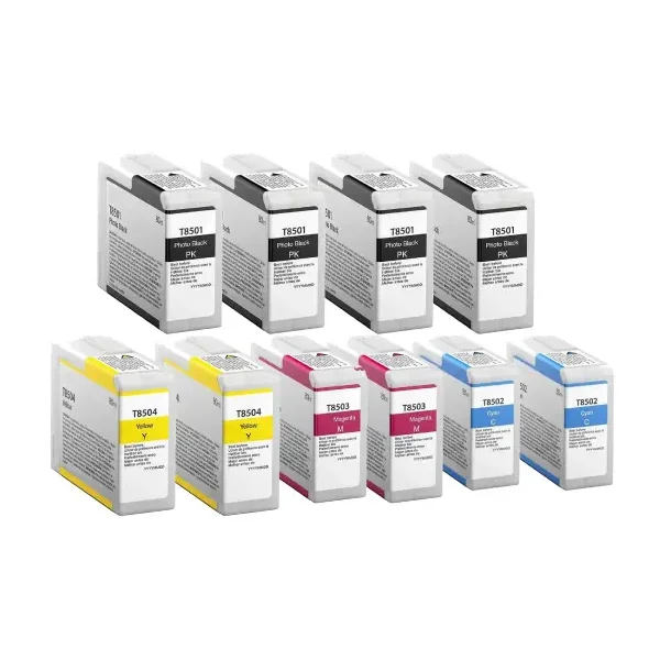 Epson T8501-T8504 combo pack 10 stk Ink Cartridge - Compatible - PBK/C/M/Y 800 ml