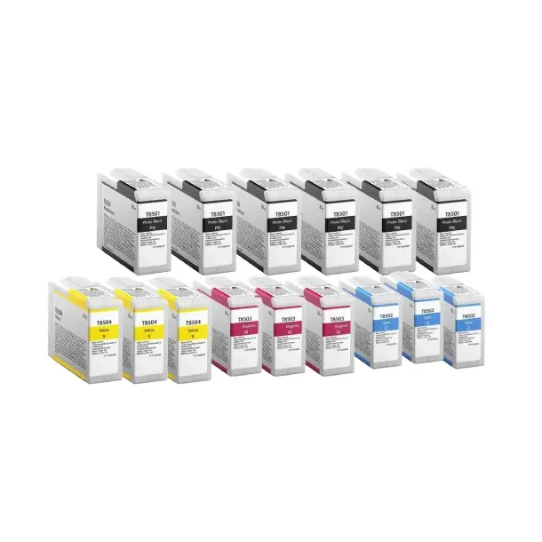 Epson T8501-T8504 combo pack 15 stk Ink Cartridge - Compatible - PBK/C/M/Y 1200 ml