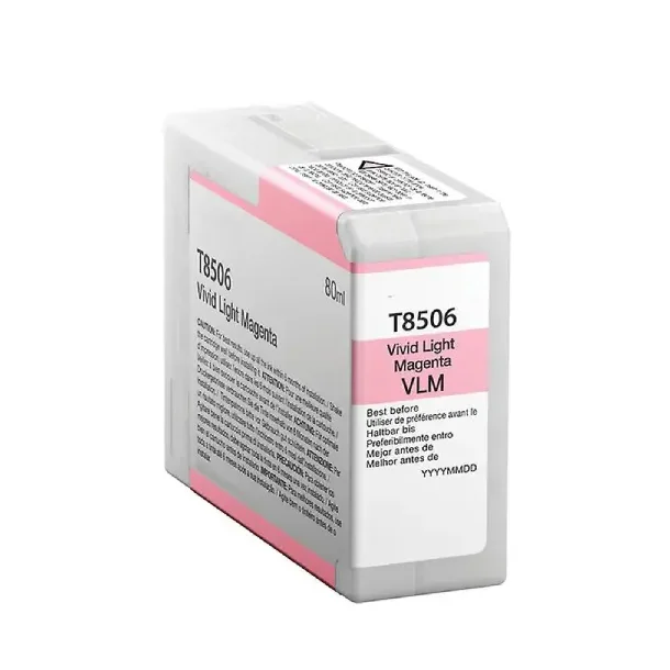 Pixojet blkpatron Epson T8506 - C13T850600 lys magenta 80 ml