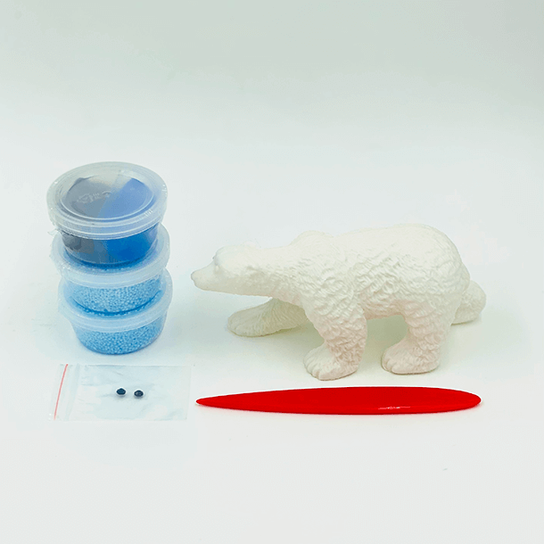 Creative Kids Foam Clay modellera skum - Isbjrn, 14 g