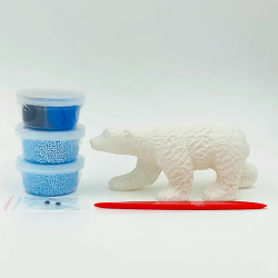 Creative Kids Foam Clay modellera skum - Isbjrn, 14 g