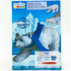 Creative Kids Foam Clay modellera skum - Isbjrn, 14 g