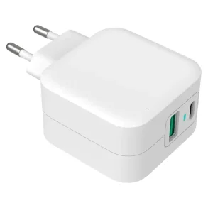 GreyLime 38W USB-C PD & USB-A QC Wall Charger - White