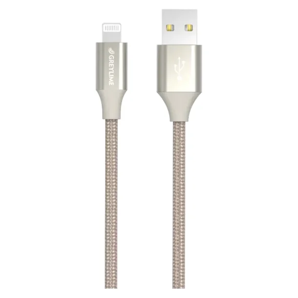 GreyLime USB-A til MFi Lightning kabel, beige 1m